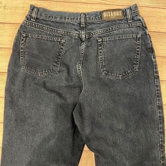Vintage Gitano Jeans 80s High Waist Mom Faded Medium Wash Size 14 Short - Picture 4 of 5